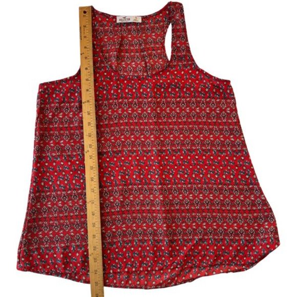 Hollister Red Flowy Tank - Picture 7 of 10